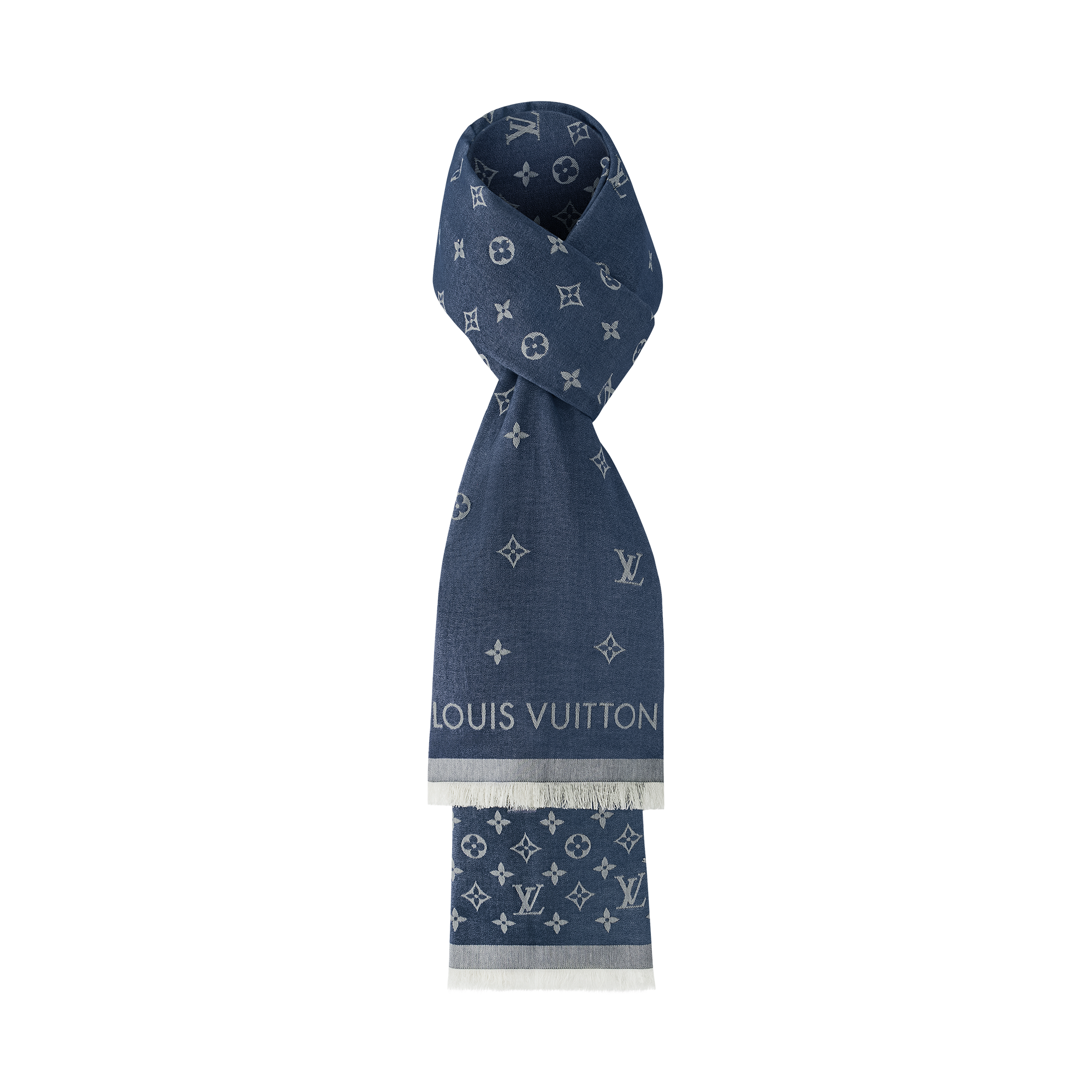 LOUIS VUITTON / 長袖ワンピース/M/ウール/BLU louis-vuitton-all-about-